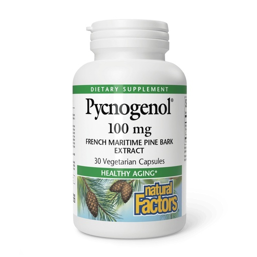 [BRSWIHYGDEPACYLC] Natural Factors, Pycnogenol 100 mg, Antioxidant Support for Healthy Aging, 30 Capsules