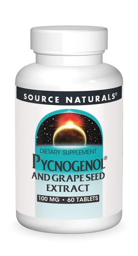 [BRSWIY35AQPBOCDC] Source Naturals Pycnogenol & Grape Seed Extract 100 mg Dietary Supplement - 60 Tablets
