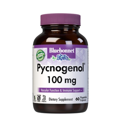 [BRSWIYQLBUPA4AL4] Bluebonnet Pycnogenol Vegetarian Capsules, 100 mg, 60 Count (743715008366)