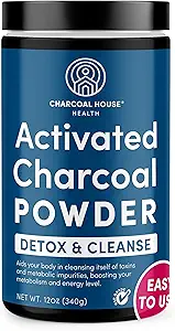 [BRSWYYAPCAORGGY3] Charcoal House Detox and Cleanse USP Medical Grade Coconut Shell Activated Charcoal Powder - with High Adsorptive & Fast Acting Capacity - Powdered, Edible & Nutritional - 24 oz