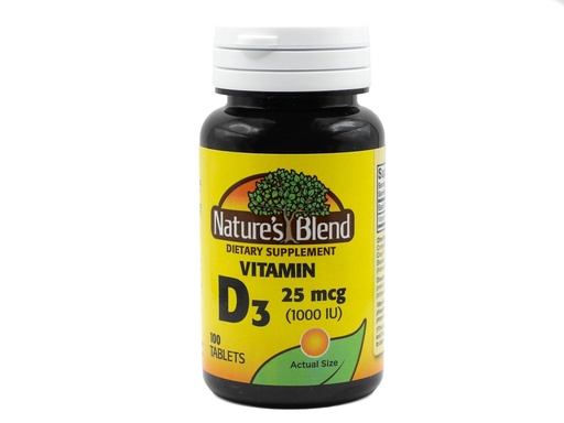 [BRSWIZ33OBYAY3IZ] NAT B VIT D3 TB 1000IU 100 by Nature's Blend