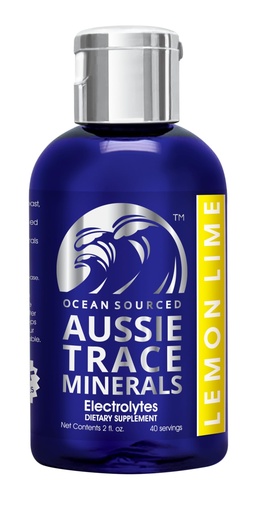 [BRSREHQQBEFB63T7] Aussie Trace Minerals - with Lemon Lime Organic Extracts | 2oz / 60mL | Electrolyte Hydration Drops | Magnesium Rich, Low Sodium