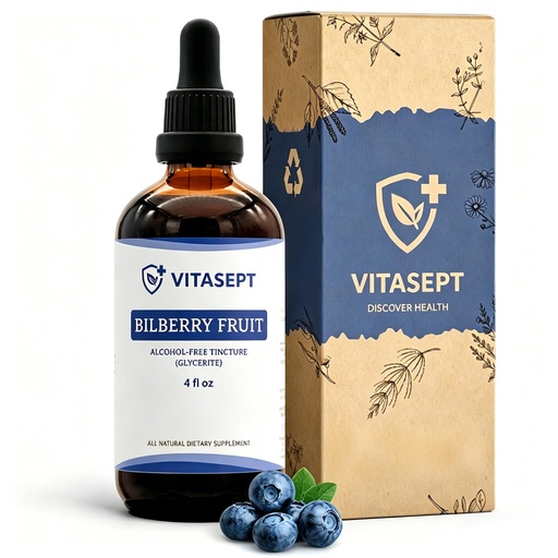 [BRSRGCATOAFBAHL2] BOTANE MAN Vitasept Drops,Alcohol-Free Extract,Bilberry Fruit,Vegan,Gluten-Free,4 oz
