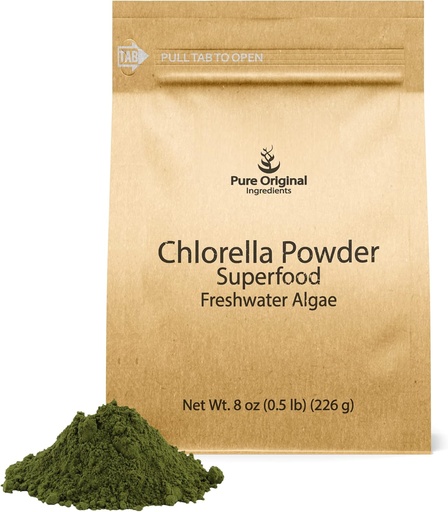 [BRSRMCT6PIFWO3AV] PURE ORIGINAL INGREDIENTS Chlorella Powder (8 Ounce)