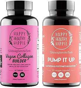 [BRSRABIRDF5WM3T2] Happy Healthy Hippie Pump It Up Lactation Supplement & Vegan Collagen Builder