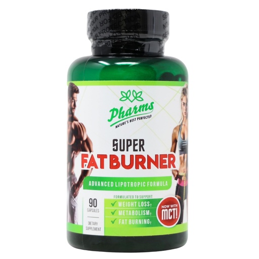 [BRSREFABAEIRUYLU] Pharma Natural - Super Fat Burner - Advanced Lipotropic Formula with MCT Oil - Weight Loss Support Metabolism Booster Fat Burning Supplement for Men and Women - 90 Capsules