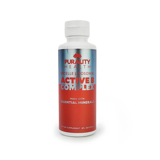 [BRSWGEITOYBRMG3P] Vitamin B Complex Liquid Supplement, Purality Health, Liposomal Enhanced Absorption, B1, B2, B3, B5, B6, B12 & Biotin + Essential Minerals, 15 Day Supply