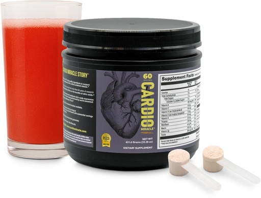 [BRSWGYA5OZ4AADTU] Cardio Miracle Nitric Oxide Supplement 60 Servings - Beet Root Powder with L-Arginine to Support Circulation, Blood Flow, Energy, Endurance, Stamina & Heart Health for Men and Women