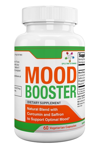 [BRSWGHAPPICWYELV] Mood Booster 60 Caps - Mood Enhancer Capsules Supports Optimal Mood, Stress Relief, Focus, for Men/Women