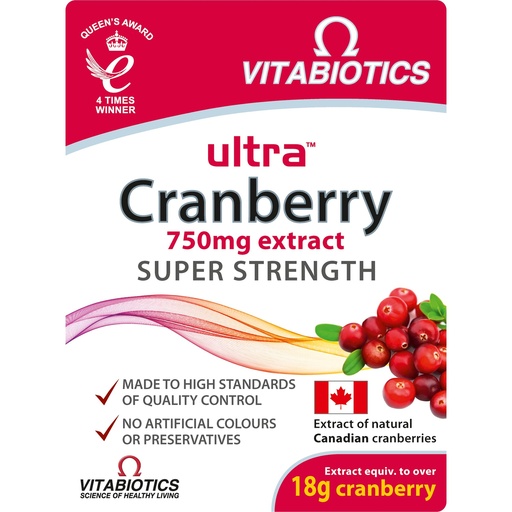[BRSWIZI3BZYB4C3I] Ultra Cranberry Tablets - Pack of 30 Tablets