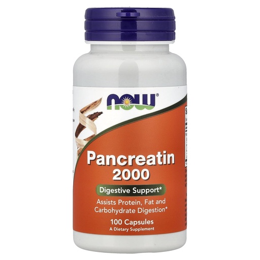 [BRSWIYT3CYBGGDI7] Now Foods Pancreatin 2000mg Capsules, 100 CT