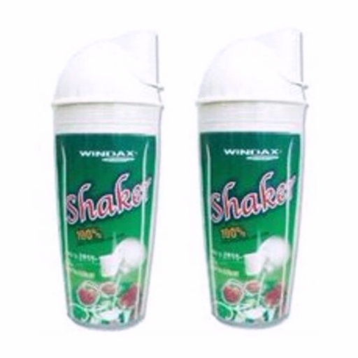 [BRSWIZT2AUMBQ2T6] Shakeplus Shaker- Airtight Container Protein Drinks Smoothies Iced Coffee- 500 ml Container. Set of 2