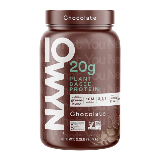 [BRSWYZY6AEGQIHTO] OWYN Only What You Need Chocolate Flavored Protein Powder, 20g Protein, 4g Sugar, 3g Fiber, Dairy Free, Plant Pased Protein Powder, 2LB