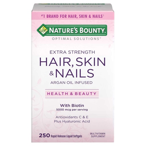 [BRSWGAT7CAFW2FDZ] Nature's Bounty Hair, Skin and Nails, 250 Softgels