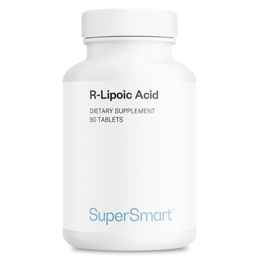 [BRSWIHQBDENAMGDA] Supersmart - R-Lipoic Acid 300mg per Day - Brain Supplement & Antioxidant Properties | Non-GMO & Gluten Free - 90 Tablets