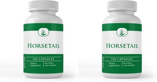 [BRSRGFIFC5YBSF34] PURE ORIGINAL INGREDIENTS Horsetail, (100 Capsules) Always Pure, No Additives or Fillers, Lab Verified (Pack of 2)