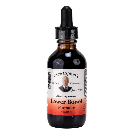 [BRSWIYQLBUNRQFLO] Christopher's Original Formulas Lower Bowel Extract, Herbal Support with Cascara Sagrada, Barberry & Ginger, 2 oz Liquid