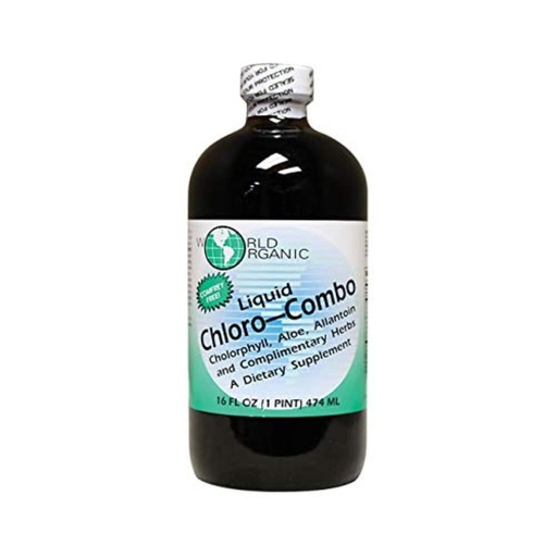 [BRSWIYQ5AIFGG2A3] Organic Chlorophyll-Combo World Organics 16 oz Liquid