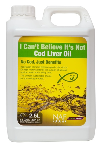 [BRSWI2YBCF7GYGQ5] Natural Animal Feeds NAF I Cant Believe Its Not Cod Liver Oil: 2.5L