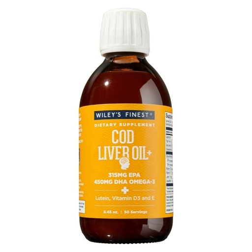 [BRSW2AIOCAJQK3T3] Wiley's Finest Cod Liver Oil - Orange Flavored Omega-3 Fish Oil Supplement - 765mg Omega-3s - 8.45 Oz (50 Servings)