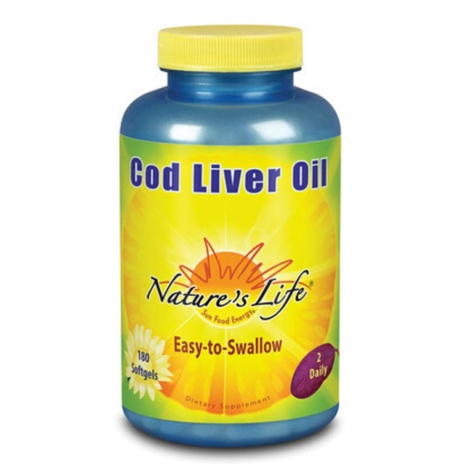 [BRSWIYT3PMMQK3DU] Nature's Life Cod Liver Oil Concentrate | 180 ct