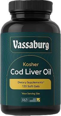 [BRSROZDQDEIAYCLP] Kosher Cod Liver Oil Softgels - 120 Softgels