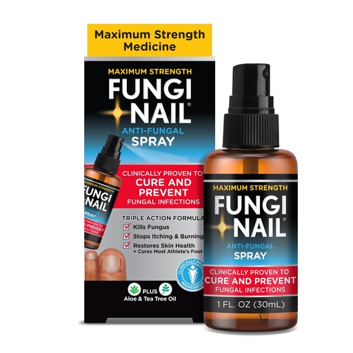 [BRSROYDQCJ4GE2AV] Fungi-Nail Anti-Fungal Foot Spray, Kills Fungus That Can Lead to Nail & Athlete’s Foot with Tolnaftate & Clinically Proven to Cure Infections - 1 Oz