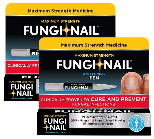 [BRSWYBL2BEARED3F] Fungi-Nail Pen Applicator Anti-Fungal Solution, Kills Fungus That Can Lead to Nail & Athlete’s Foot with Tolnaftate & Clinically Proven to Cure and Prevent Fungal Infections | 0.20 Fl Oz (Pack of 2)
