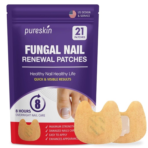 [BRSRGHYFB56BOEL7] Extra Strength Toenail Fungus Treatment Patches: Nail Fungus Treatment for Toenail Fingernails - Nighttime Fungal Nail Patches Fungal Nail Repair- 21 patches