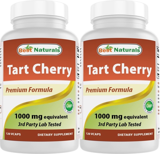 [BRSW2AYFA4CA2EL4] Best Naturals Tart Cherry Extract 1000 mg 120 Capsules (120 Count (Pack of 2))