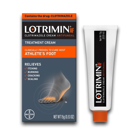[BRSRMA3YBF5BGF3A] Lotrimin AF Cream for Athlete's Foot, Clotrimazole 1% Antifungal Treatment, Clinically Proven Effective Antifungal Treatment of Most AF, Jock Itch and Ringworm, Cream, .53 Ounce (15 Grams)