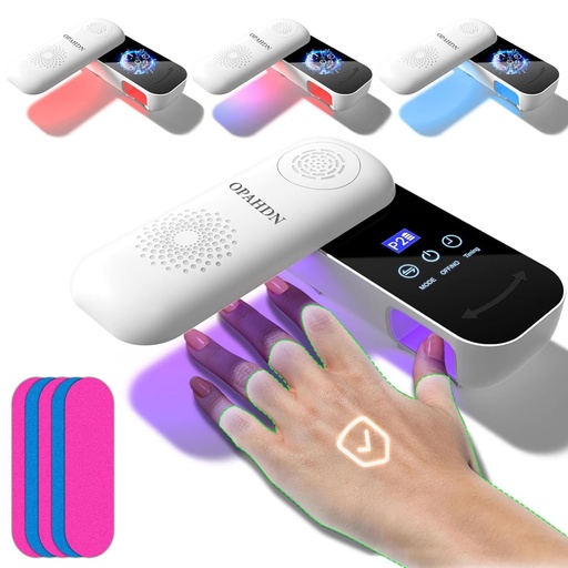[BRSRAGQKDIGQIFL2] Nail Fungus Laser Treatment LED Device – Wireless Toenail Fungus Laser Device,At-Home Toenail & Fingernail Care for Thick Discolored Nails,7-Min Daily - White