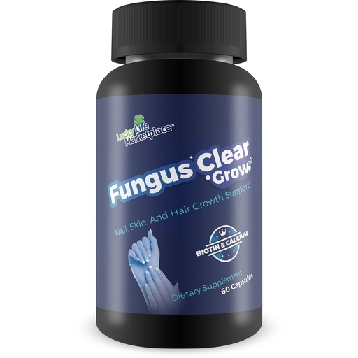 [BRSW2H36CB6BYETK] Fungus Clear Grow - Nail, Skin, & Hair Growth Support - Help Support Natural Hair Skin & Nails Growth with This Premium Formula Made with Biotin & 9 Other Ingredients