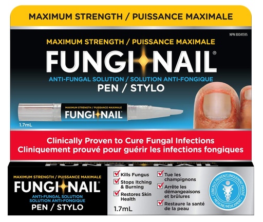 [BRSWGGQKCRYBACIU] Fungi Nail Toe And Foot Maximum Strength Anti Fungi, 1.7 mL