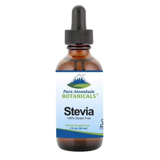 [BRSWYZT2C4BQIFLK] Liquid Stevia Drops – Alcohol Free and Kosher Sugar Substitute - 2oz Glass Bottle