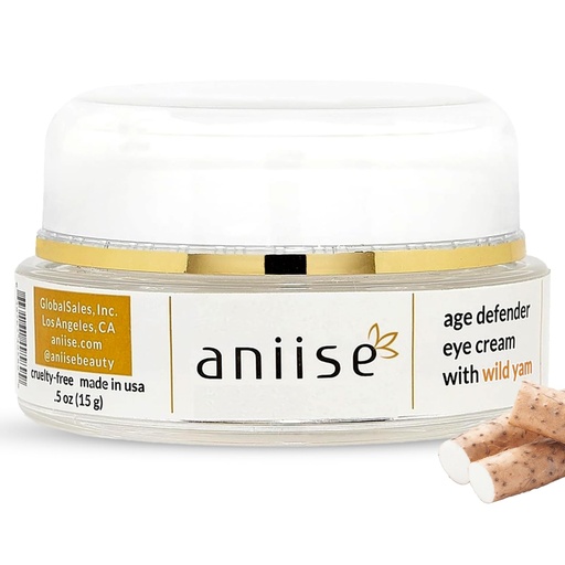 [BRSWGAQDCUPWMD3U] Aniise Wild Yam Age Defender Eye Cream | Anti-aging Eye Cream | Reduces Puffiness & Dark Spots, Boosts Collagen & Restores Elasticity | Fast-Absorbing Formula | 0.5 oz (15 mL)