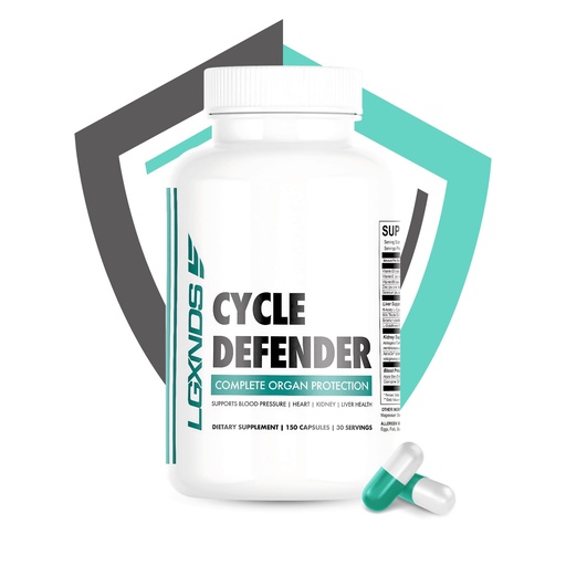 [BRSRGGIDOYMQECD7] LGXNDS Cycle Defender Organ Superfood - Liver, Kidney & Heart Health Supplement with NAC, Milk Thistle, CoQ10 & Astragalus for Detox, Immunity & Blood Pressure Support, On/Off Cycle - 1 Month Supply