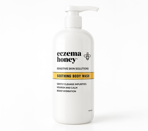 [BRSROZAHDMJQE3LF] ECZEMA HONEY Soothing Body Wash - Daily Shower Gel & Eczema Treatment - Sensitive Skin Body Wash for Adults, Kids, & Babies - Body Cleanser for Eczema Relief (13 Oz)