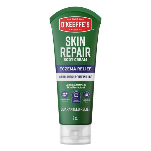 [BRSREHD7DMPQOCI4] O’Keeffe’s Skin Repair Eczema Relief Body Cream, 7oz Tube (Pack of 1) – 48 Hour Itch Relief in One Use