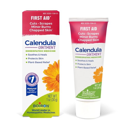 [BRSWIYYMOF6B43Q7] Boiron Calendula Ointment for Relief from Minor Burns, Cuts, Scrapes, and Insect Bites - 1 Oz
