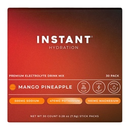 Instant Hydration Electrolytes Powder Packets - Mango Pineapple Drink Mix - Zero Sugar - Keto, Vegan, Gluten-Free, Non-GMO - Boost Recovery, Brain Health, Muscle & Tissue Support- 30 Sticks