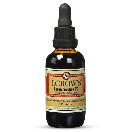[BRSWIYYIAYHRSYDU] J.CROW'S® Lugol's Solution of Iodine 2% 2oz