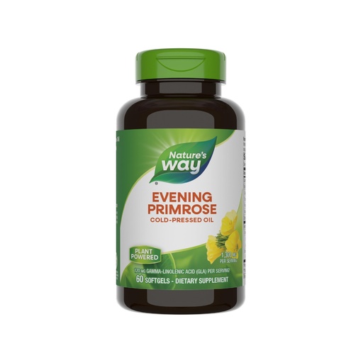 [BRSWIY3YA4BWMFTM] Nature's Way Evening Primrose Oil, Cold Pressed, 120 mg GLA per Serving(1), 60 Softgels (Packaging May Vary)