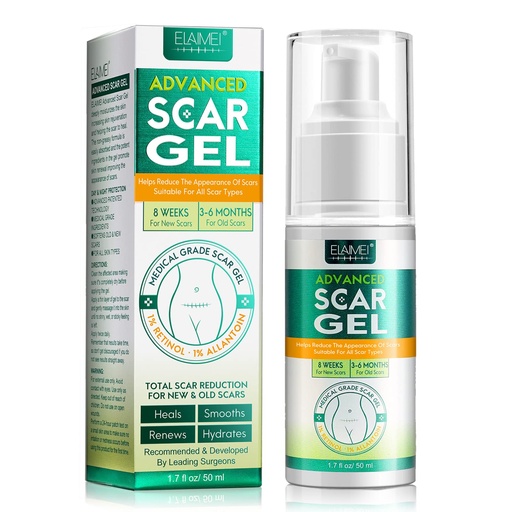 [BRSRM2YDBMGRMCA4] Scar Gel, Scar Removal Cream, Scar Treatment for Surgical Scars, Acne, Burn, C-Section, Keloid, Burn, Acne, Tummy Tuck, Remover Scar for Old or New, Kids, Men, Woman, 50Ml