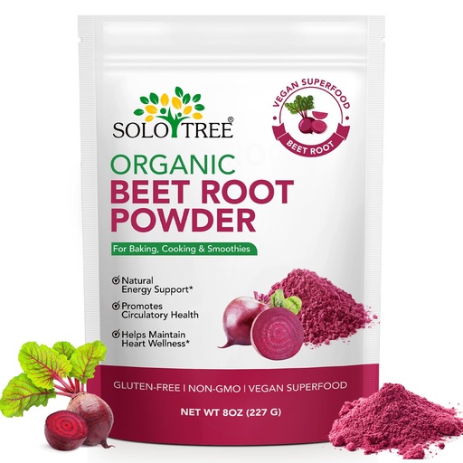 [BRSREAQRBMHGYDTF] Organic Beet Root Powder – Raw, Non-GMO, Vegan, Gluten-Free Superfood for Smoothies, Juices & Baking | Natural Red Food Coloring, Rich in Fiber, Supports Circulation, 8oz