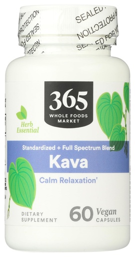 [BRSRMAYQDIMQMCLF] 365 by Whole Foods Market, Kava, 60 Count