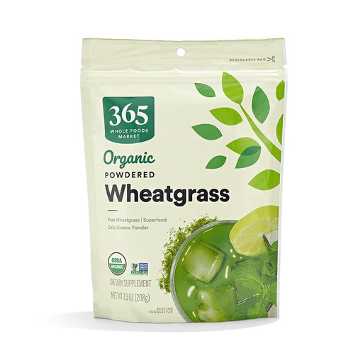 [BRSWGZQBOUIWAYDO] 365 by Whole Foods Market, Organic Wheatgrass Powder, 7.3 Ounce