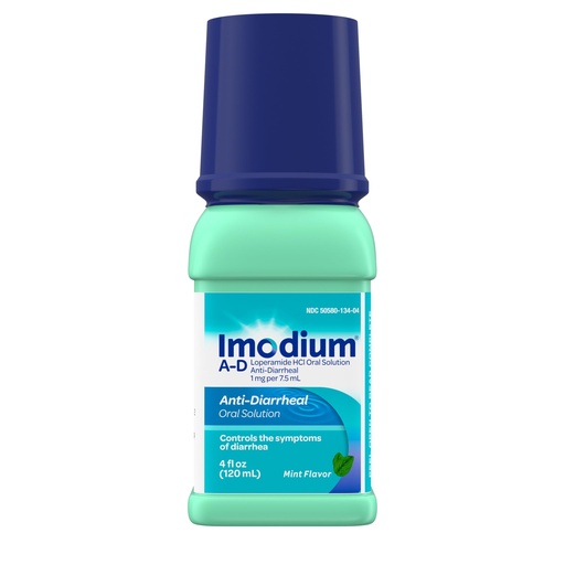 [BRSWIYQOAAGBAYDK] Imodium A-D Liquid Anti-Diarrheal Medicine with Loperamide HCl to Help Control Symptoms of Diarrhea Due to Acute & Traveler's Diarrhea, Mint Flavor, 4 fl. oz