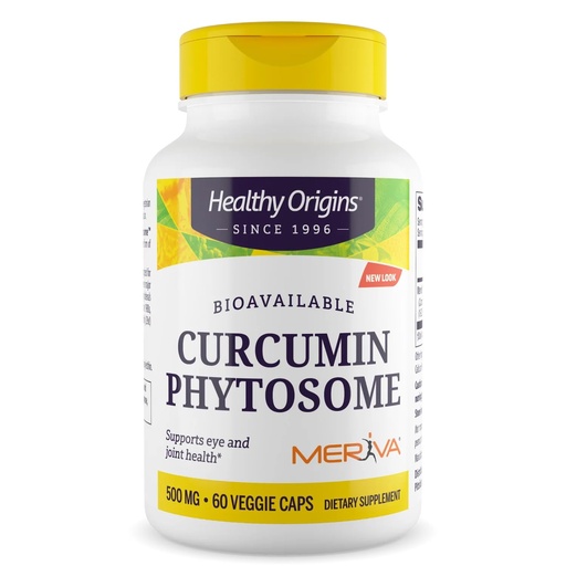 [BRSWECQ6PJ6Q2EL4] Healthy Origins Curcumin Phytosome 500 mg, 60 Veggie Capsules - Featuring Meriva-SF High Absorption Soy-Free Turmeric Extract - Supports Joint Health & Antioxidant Function - 2 Month Supply