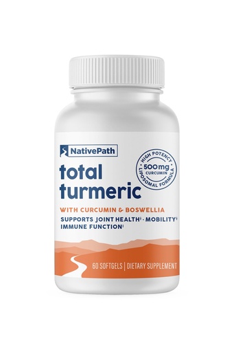 [BRSRACT2PIFRMA3X] NativePath Turmeric Curcumin with Boswellia – Premium Softgels for Joint Mobility & Wellness – High Absorption, Non-GMO, Gluten-Free, 60 Softgels